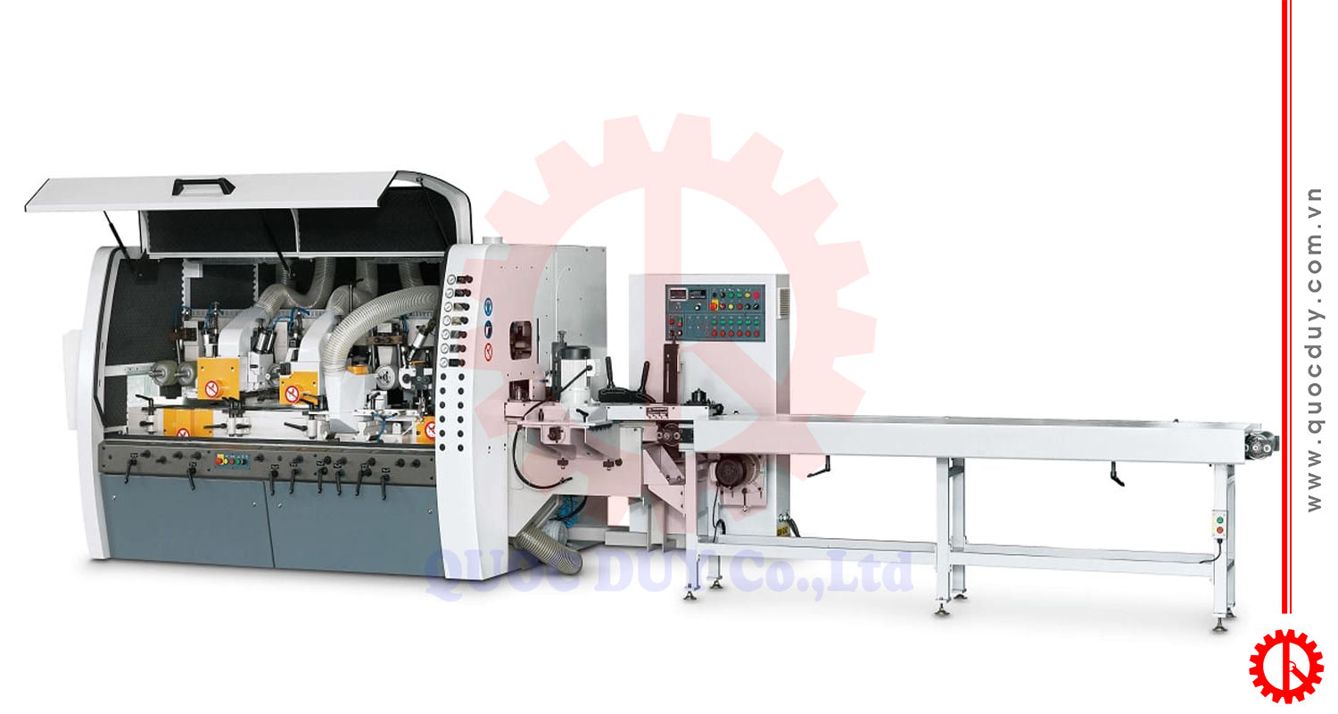 Máy bào 4 mặt cao tốc 5 trục dao GN-5S23GS | Quốc Duy