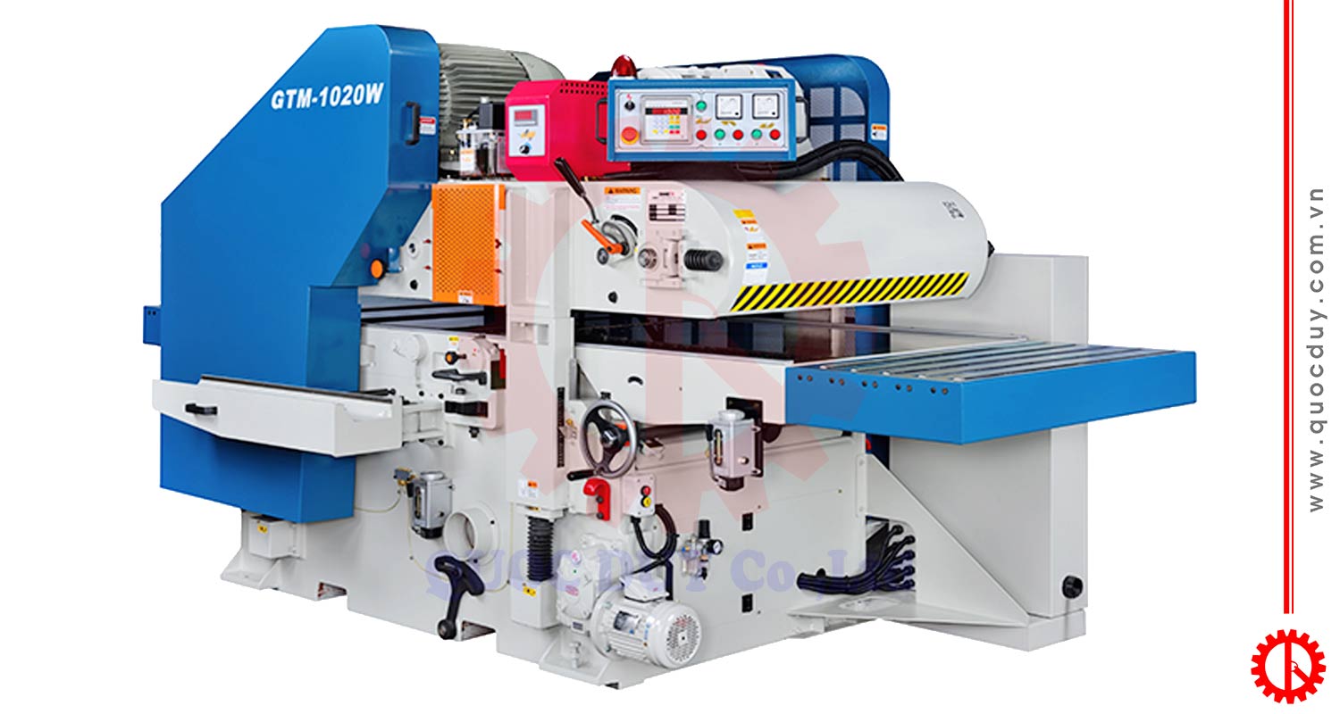 Máy bào 2 mặt dao xoắn Đài Loan GTM-1020W | Quốc Duy