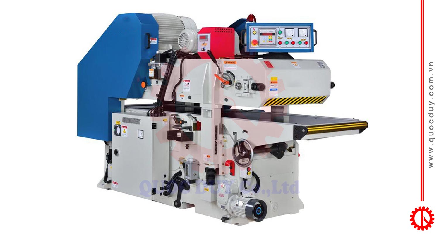 Máy bào 2 mặt 6 tấc dao xoắn tốc độ cao HS-635ARD | Quốc Duy