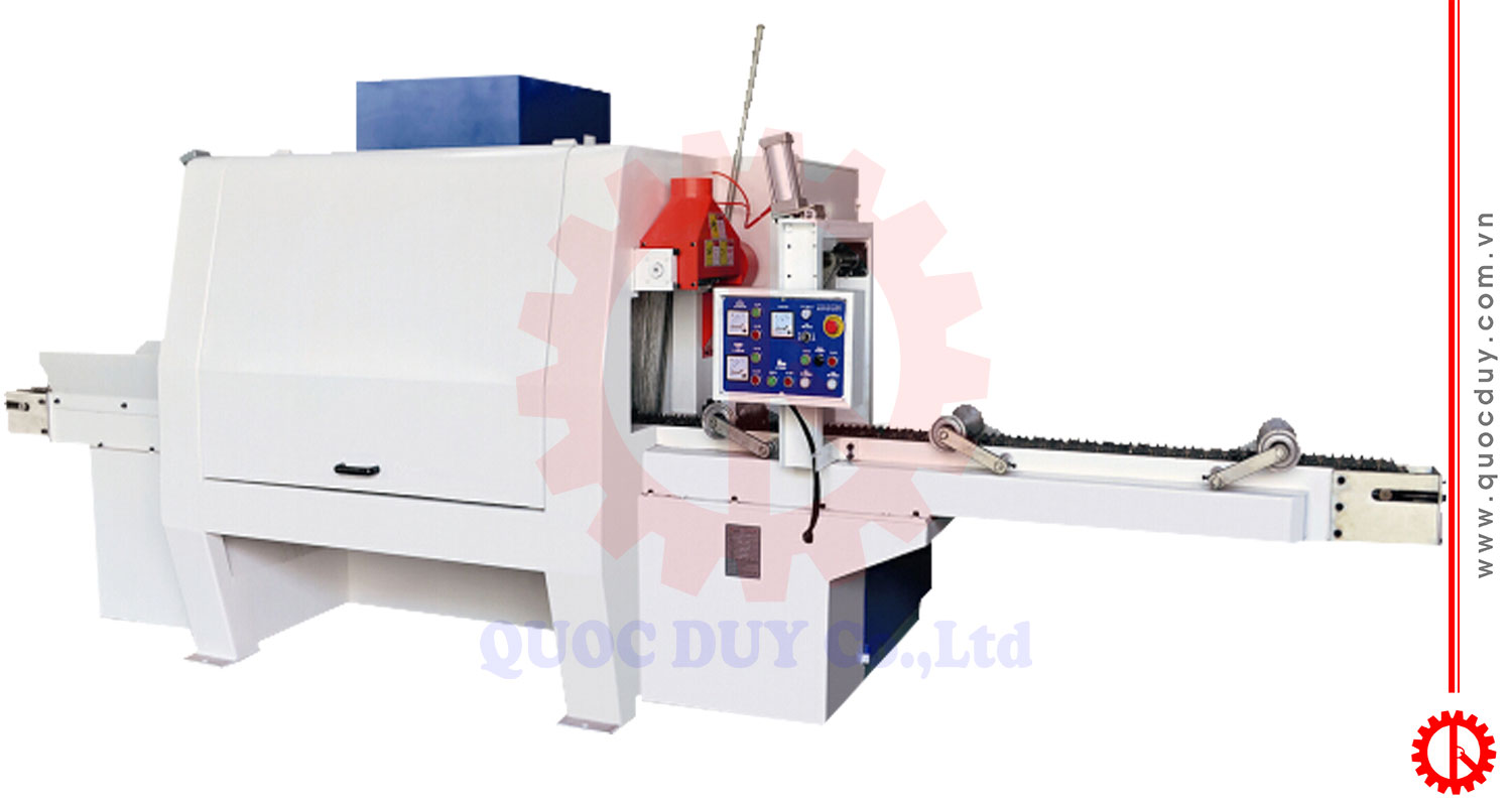 Máy xẻ gỗ tròn chốt hộp nhiều lưỡi MJY 142B-40 | Quốc Duy