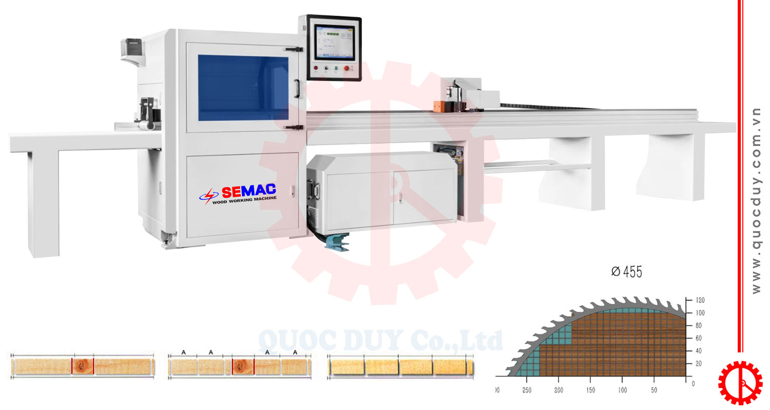 Máy cắt khuyết tật tự động cnc SM 6 | Quốc Duy