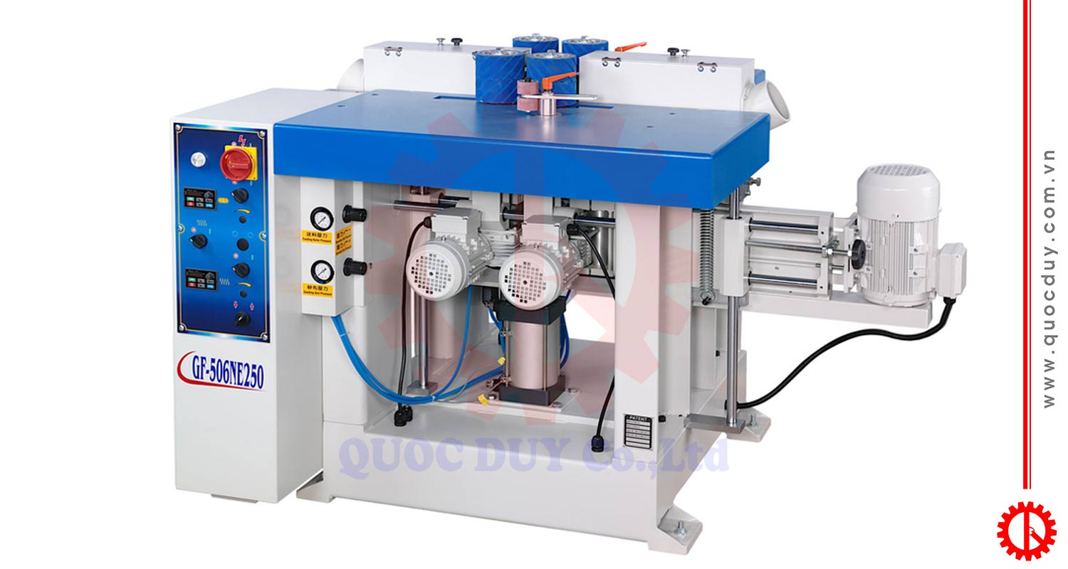 Máy chà nhám cạnh cong 2 mặt 300mm tự động GF-512NE300 | Quốc Duy