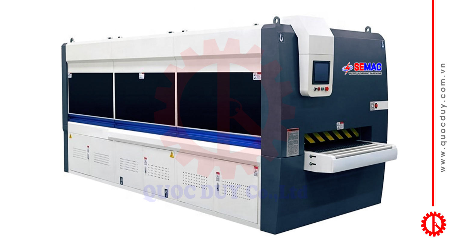 Máy chà nhám chổi 9 trục 1300mm SM-1300-9S | Quốc Duy