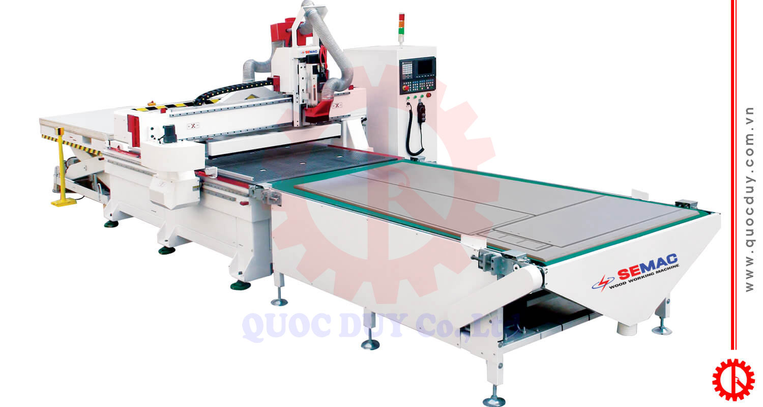 Máy cnc router khoan cắt ván tự động SM-1325 | Quốc Duy