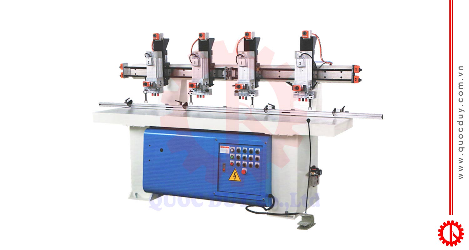 Máy khoan bản lề 4 đầu | quốc duy