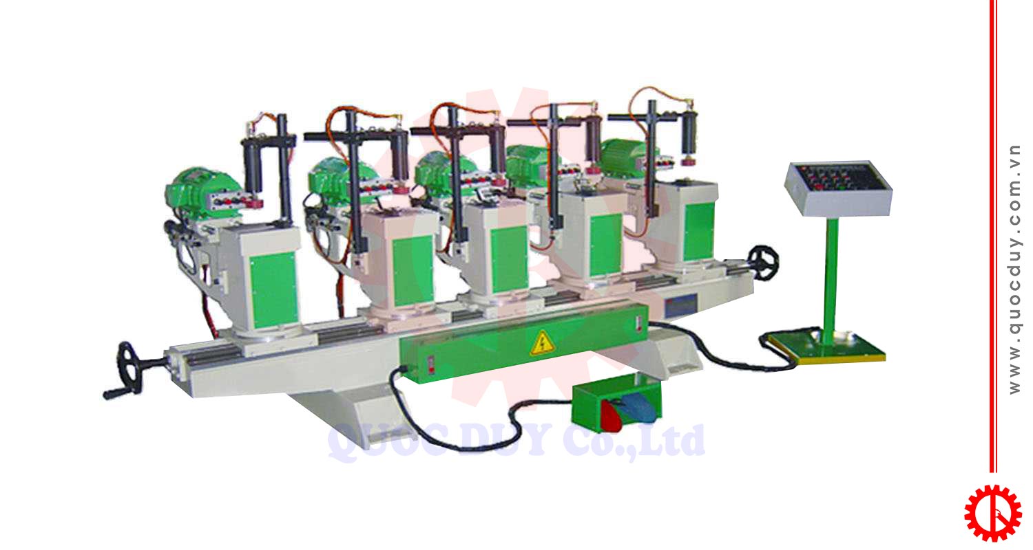 Máy khoan 6 đầu tự động | quốc duy