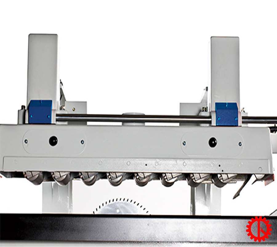 rulo hỗ trợ đưa phôi máy cưa rong ripsaw lưỡi dưới | quốc duy