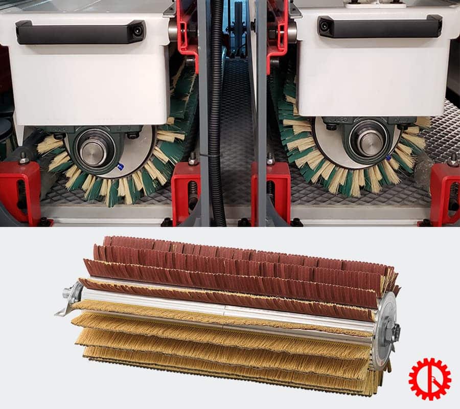 Trục chà nhám dọc máy chà nhám chổi 9 hàng trục 1300mm SM-1300-9S | Quốc Duy