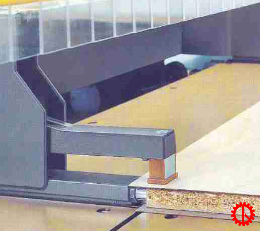 Kẹp phôi máy cưa beam saw 2 lưỡi chạy HPP-81SC | Quốc Duy