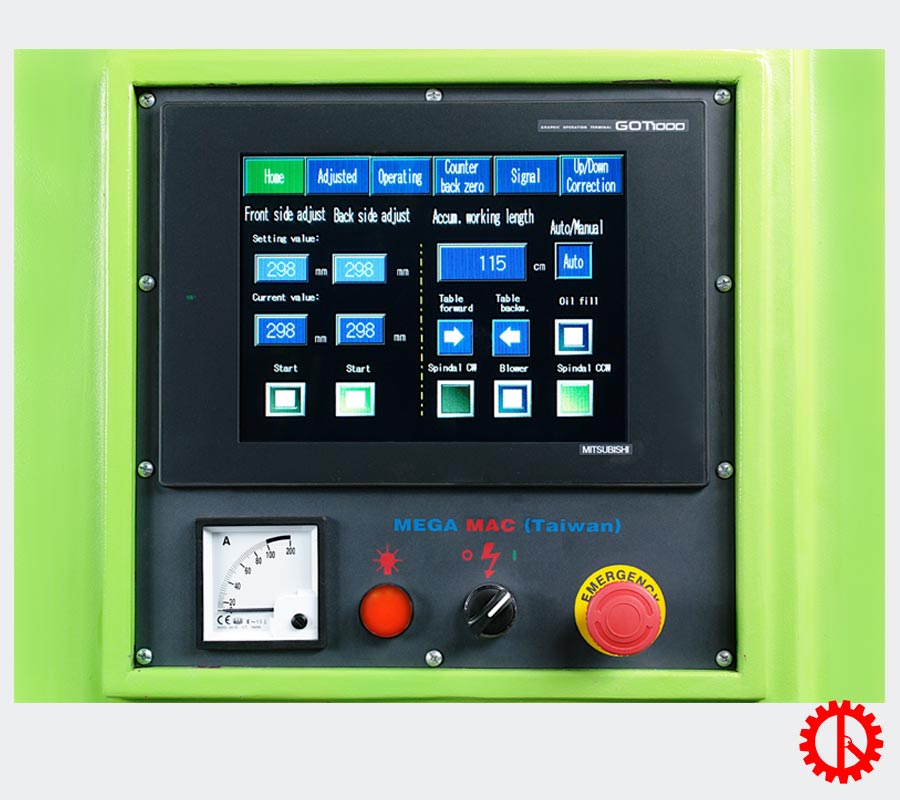 Màn hình cảm ứng máy cưa xẻ gỗ tấm nhiều lưỡi MAC-150 | Quốc Duy