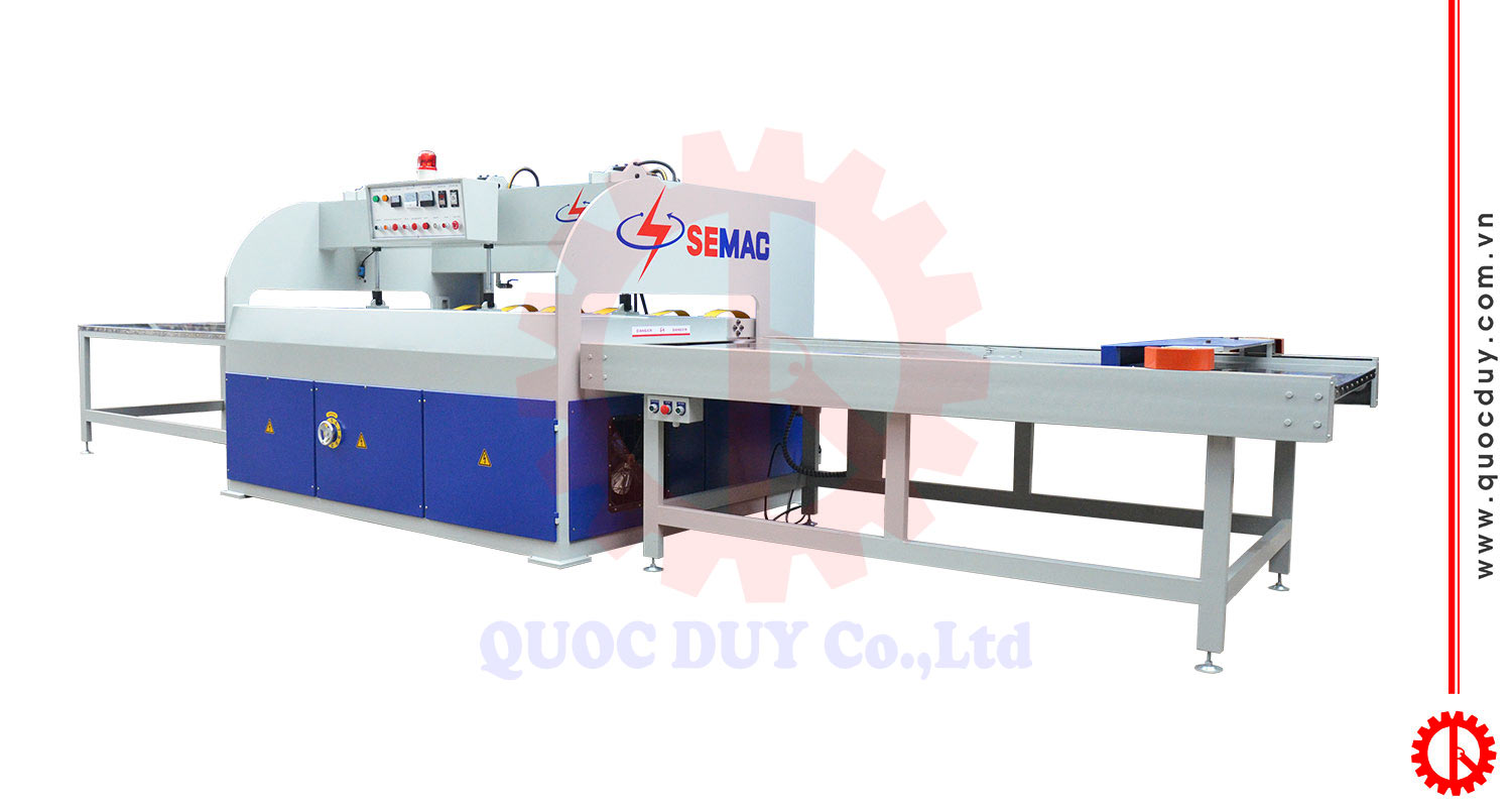 máy ghép ngang cao tần cho ván dài | quốc duy