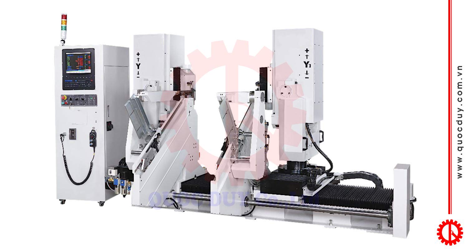 máy làm mộng dương 2 đầu cnc DRTB-100 | quốc duy