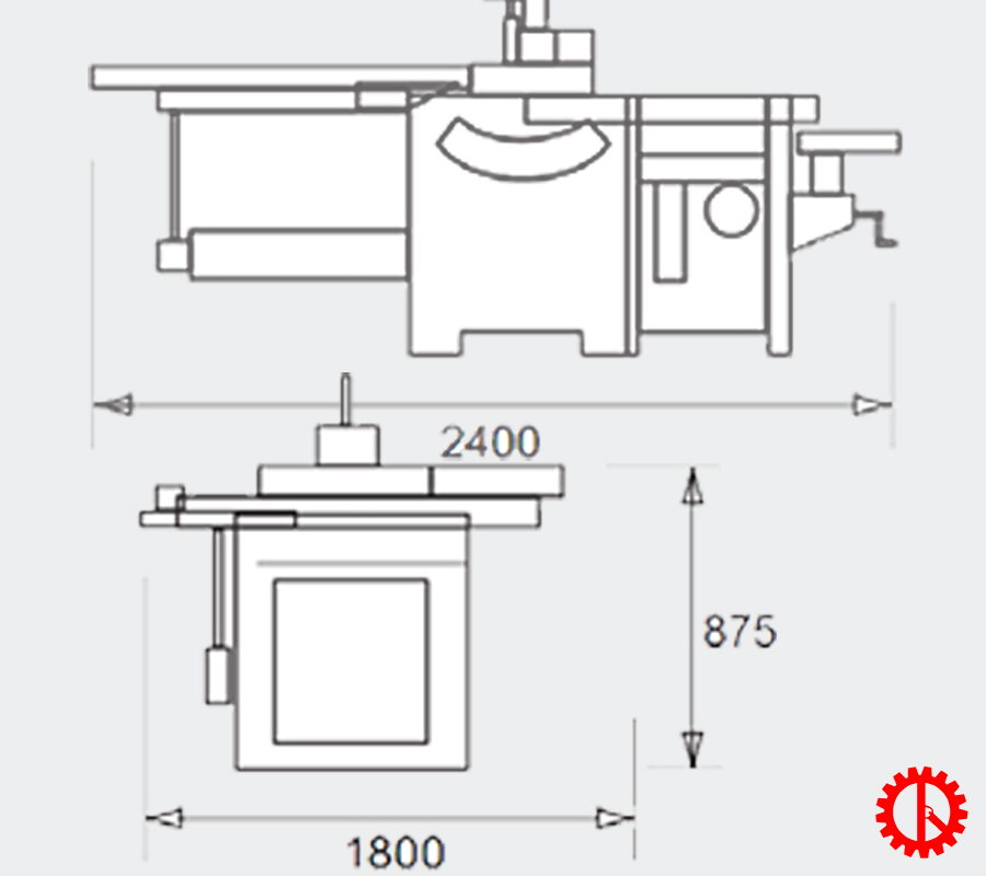Mô phỏng máy cưa bào liên hợp 5 chức năng C-400 | Quốc Duy