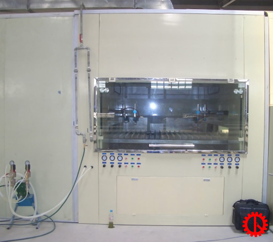 Băng tải ngang máy sơn mặt phẳng tự động