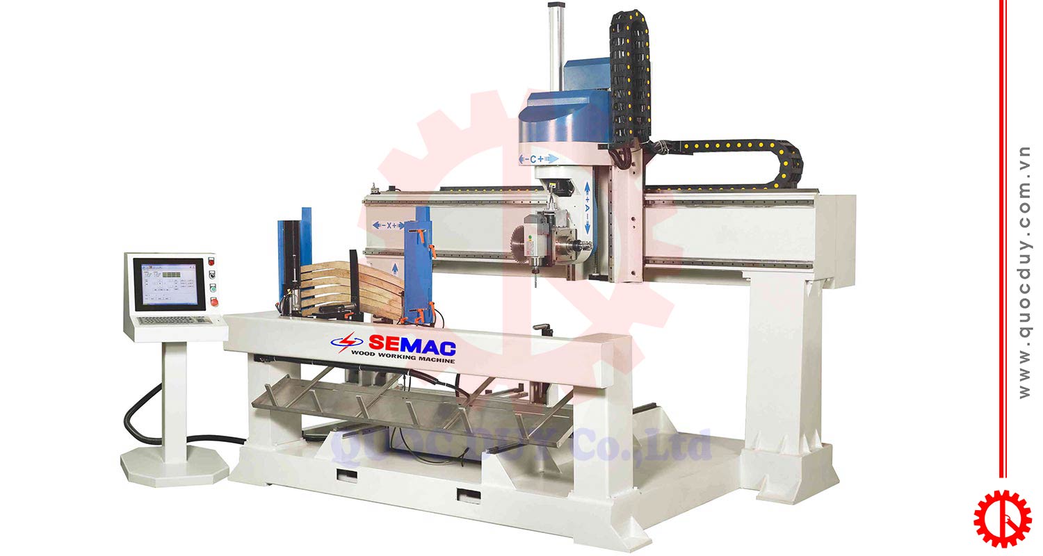 Máy phay mộng cnc 5 trục đưa phôi tự động
