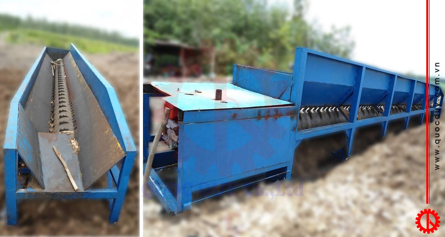 Máy tách vỏ cây | Quốc Duy