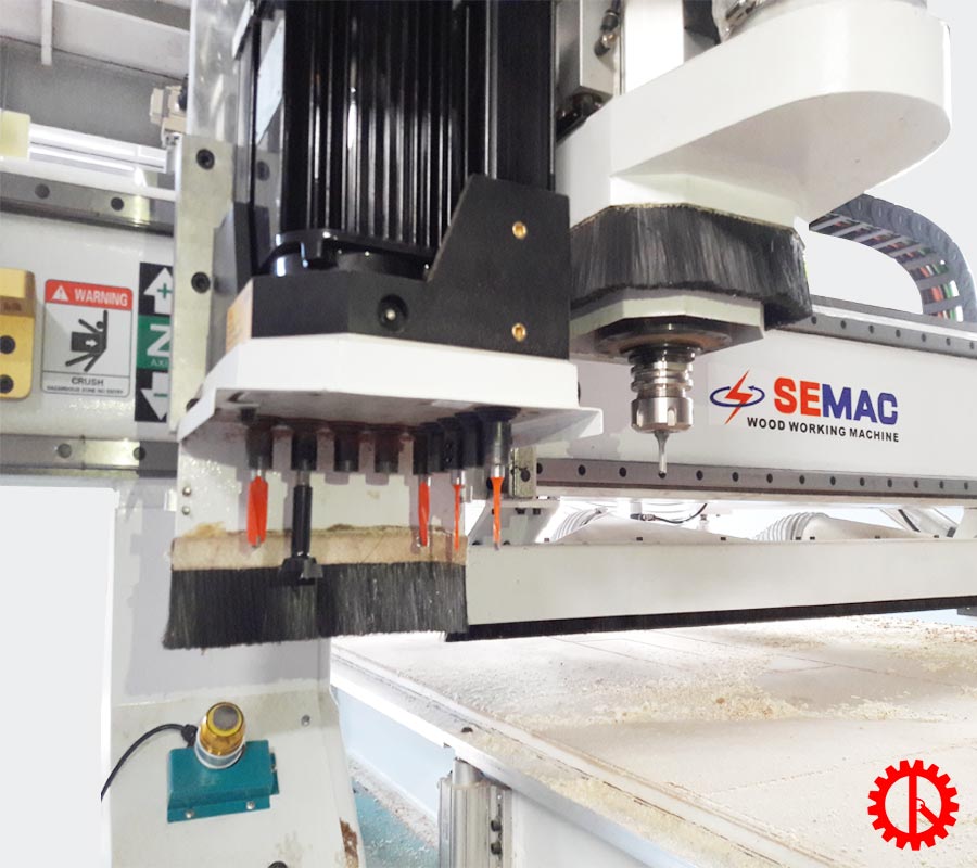 Cụm mũi khoan - router máy cnc router khoan cắt ván tự động SM-1325 | Quốc Duy