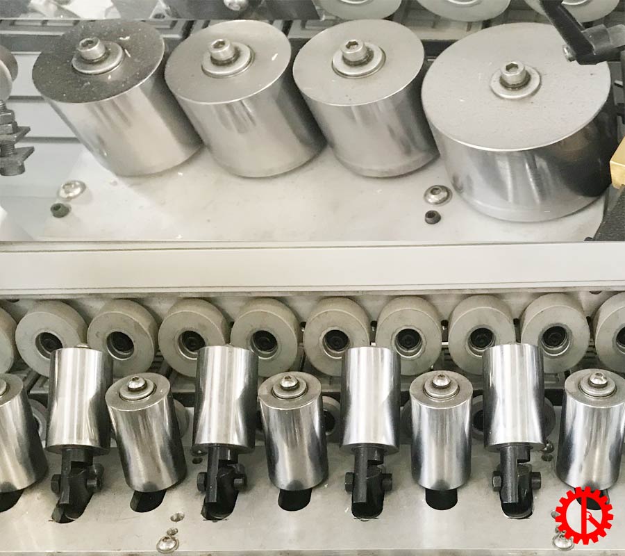 Rulo ép cạnh máy dán cạnh ván keo PUR chống thấm 3 nồi keo SM-480 PUR | Quốc Duy