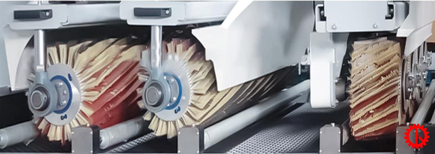 Trục máy chà nhám chổi thùng 3 trục