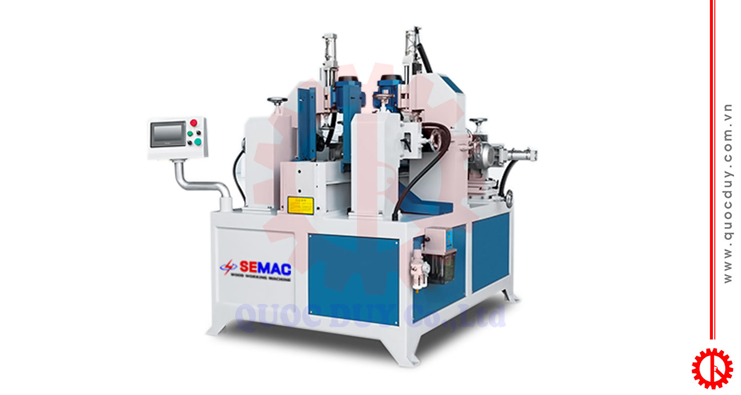 Máy cắt khoan 2 đầu thanh chắn | Quốc Duy