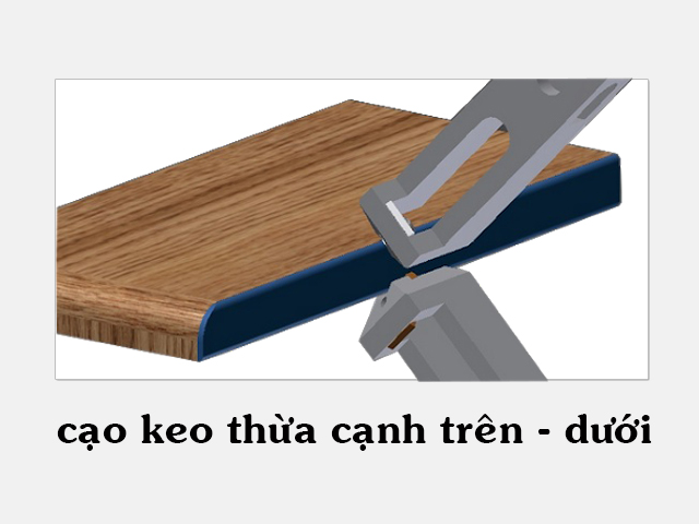 cạo keo thừa cạnh trên dưới | quốc duy