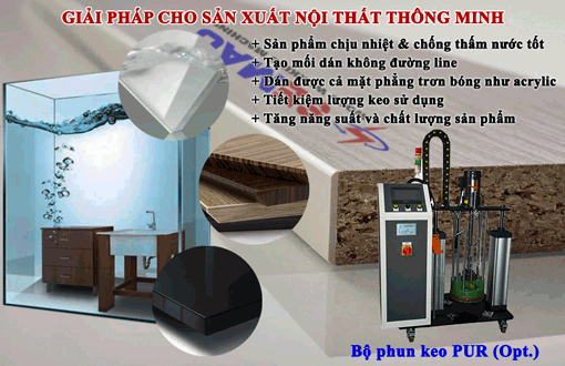 keo pur dán canh gỗ công nghiệp chống thấm nước | quốc duy