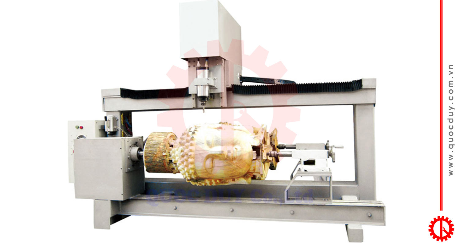 Máy chạm khắc tượng gỗ 3d | Quốc Duy