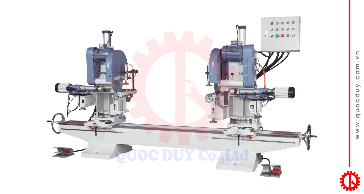 máy khoan và cắt nghiêng 45 độ 2 đầu | quốc duy