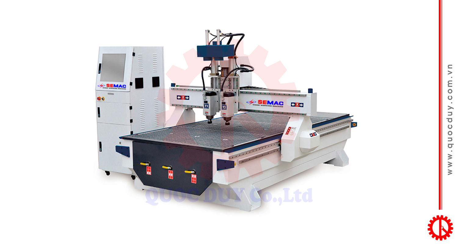 máy phay cnc router 2 trục SM-1325B2 | quốc duy