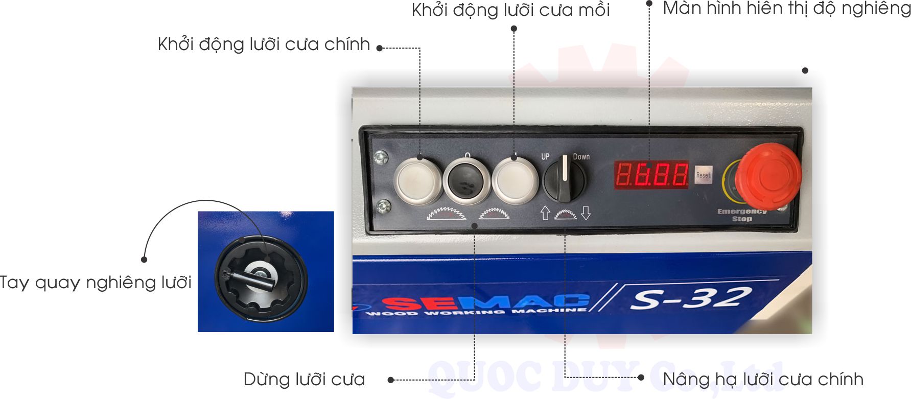 bang dieu khien may cua ban truot s 32