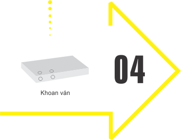 bước 4 khoan ngang tạo liên kết | quốc duy