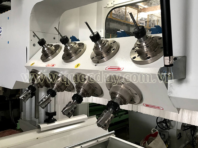Cụm dao máy làm mộng âm dương cnc | Quốc Duy