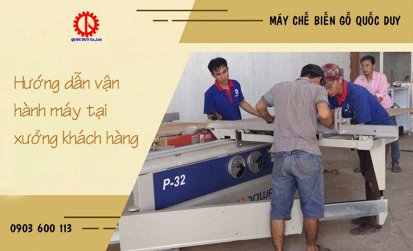 hướng dẫn vận hành máy cưa bàn trượt tại xưởng khách hàng | quốc duy