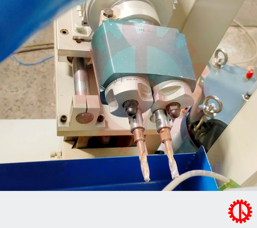 Cụm khoan ngang máy cắt khoan bắt chốt tự động | Quốc Duy