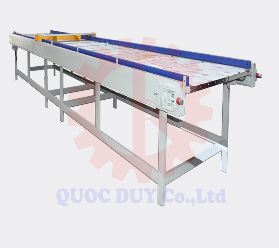 Bàn đưa phôi máy ghép ngang cao tần khổ lớn | Quốc Duy