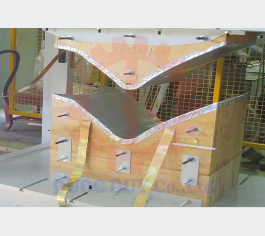 Bộ phận ép gỗ máy ép cong cao tần | Quốc Duy