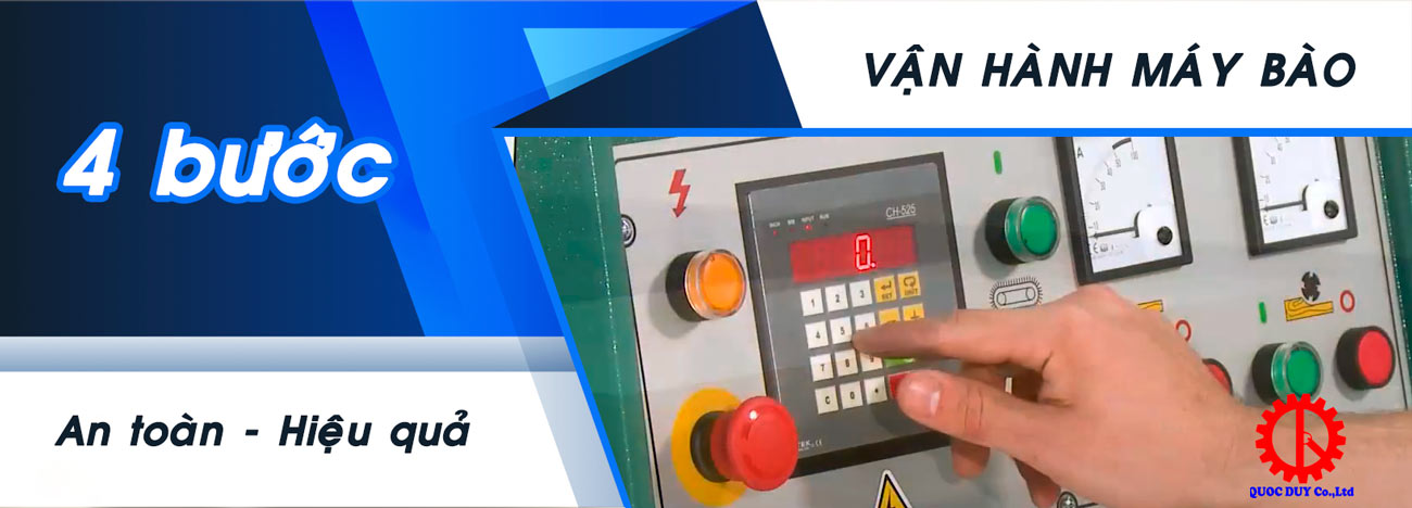 khởi động máy và thiết lập thông số làm việc máy bào | quốc duy