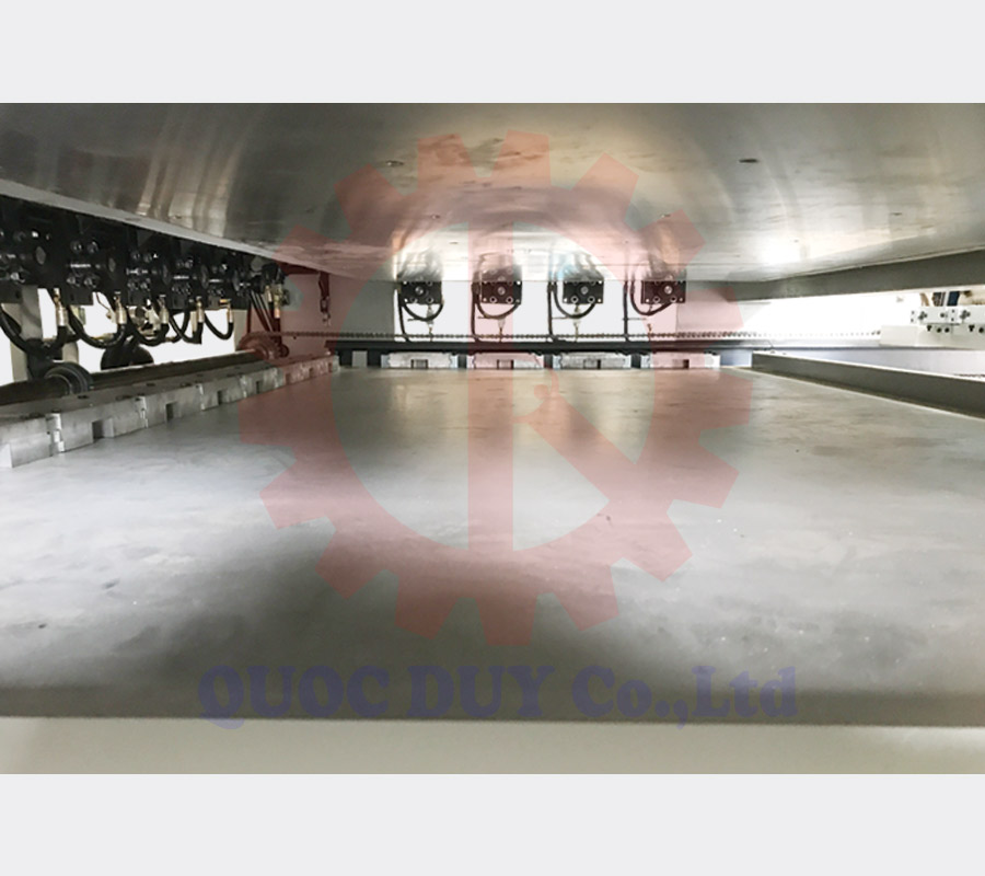 Mặt bàn ép máy ghép cao tần 2 bàn ép làm việc | Quốc Duy