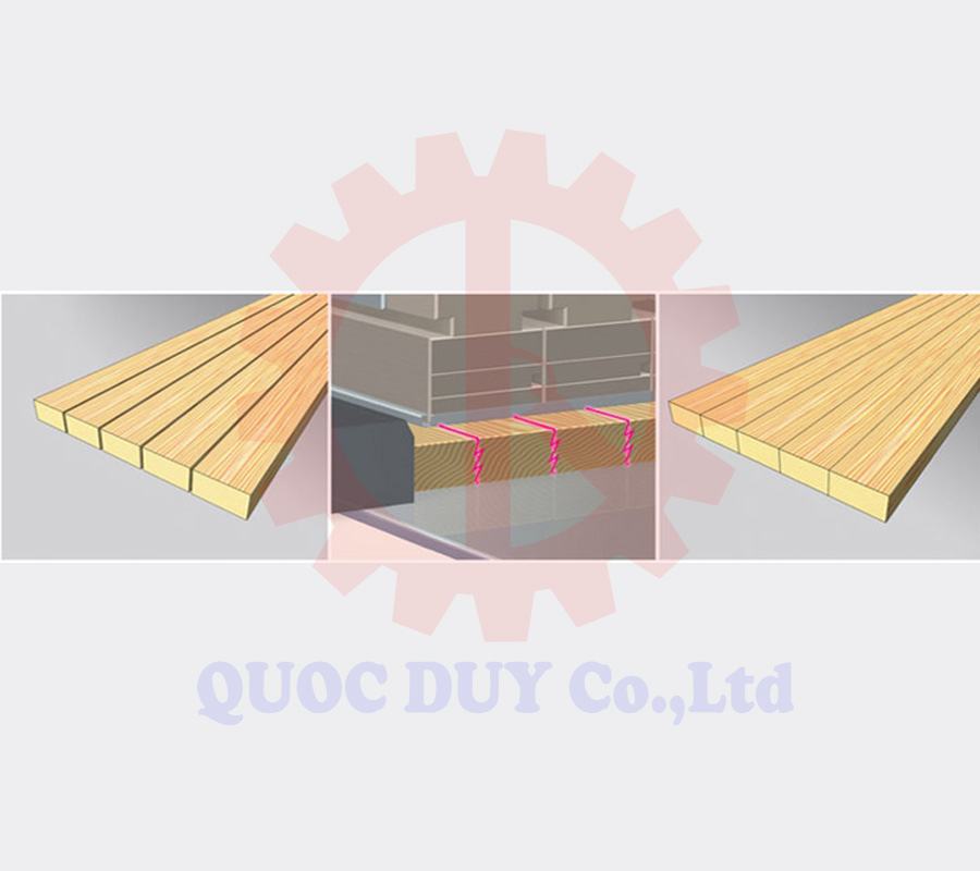 Quy trình ép ván máy ghép ván ngang cao tần khổ lớn ghép ván sàn | Quốc Duy