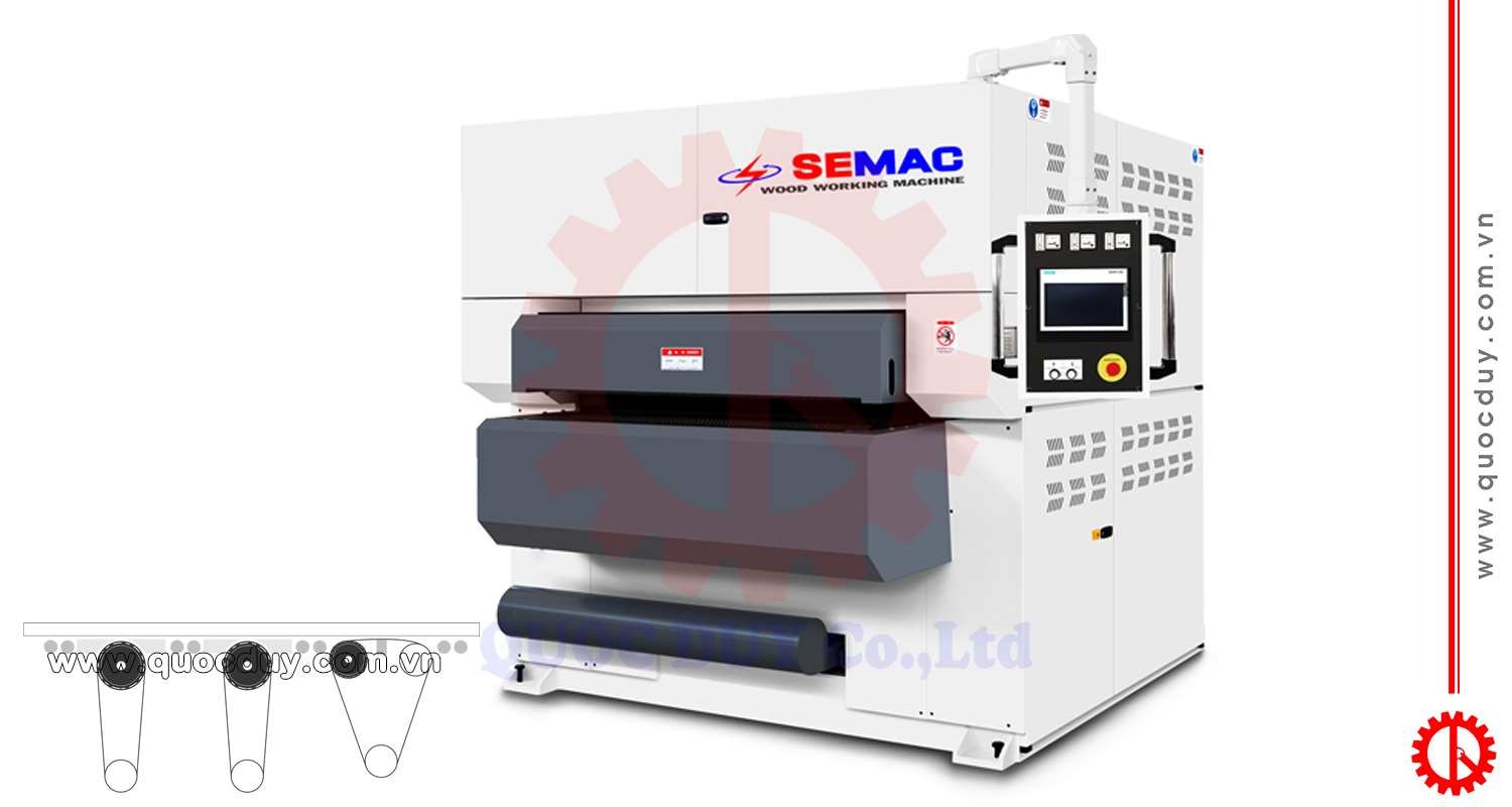 máy chà nhám mặt dưới khổ 0.7m | Quốc Duy