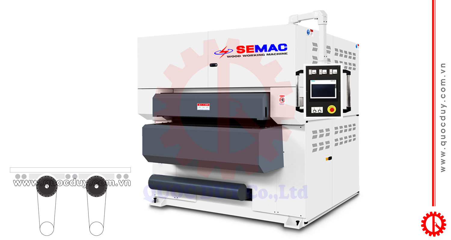 Máy trà nhám mặt dưới khổ 1m3 SM 1300RRU | Quốc Duy