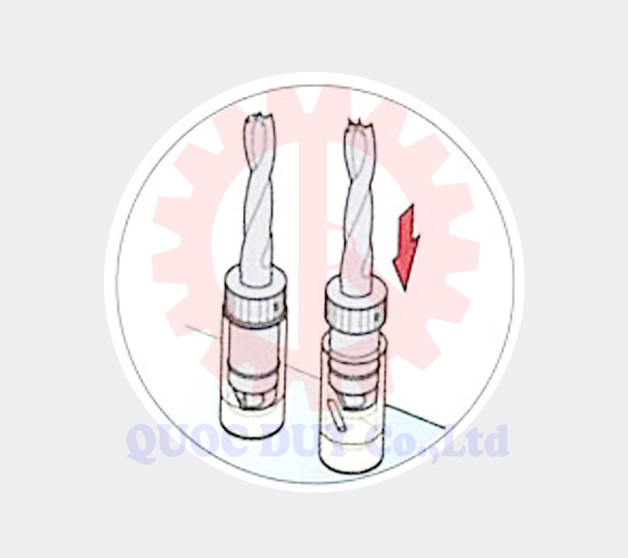 Mũi khoan chui trơn gắn vào đầu khoan ngang longer cố định | Quốc Duy