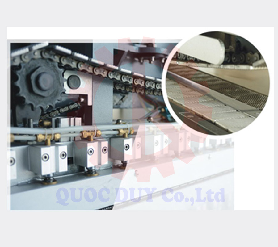 Băng tải máy may giáp mí veneer | Quốc Duy