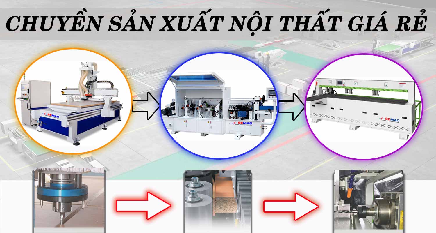 Chuyền sản xuất nội thất giá thành thấp | Quốc Duy
