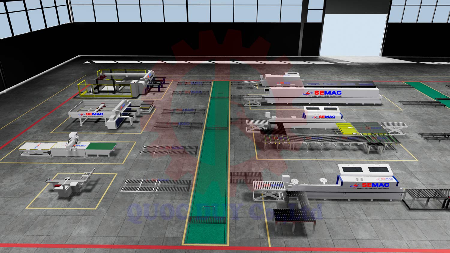 dây chuyền hiện đại sản xuất nội thất | quốc duy