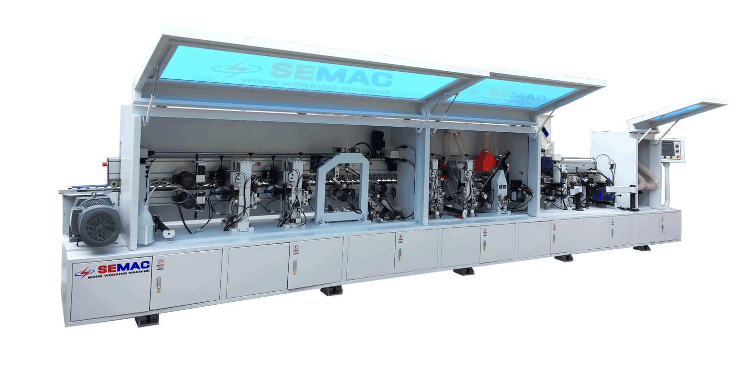 máy dán cạnh 2 nồi keo tự động | quốc duy