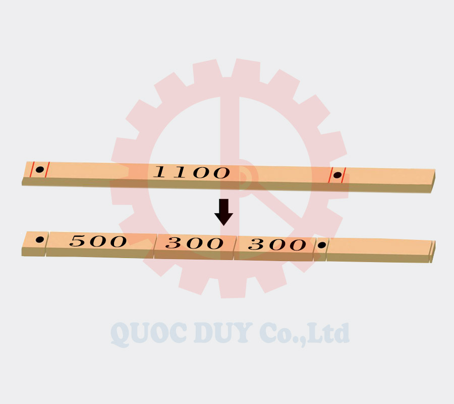 Chế độ cắt 1 Chiều dài được ưu tiên Máy cắt khuyết tật tự động CNC – SM 6 | Quốc Duy
