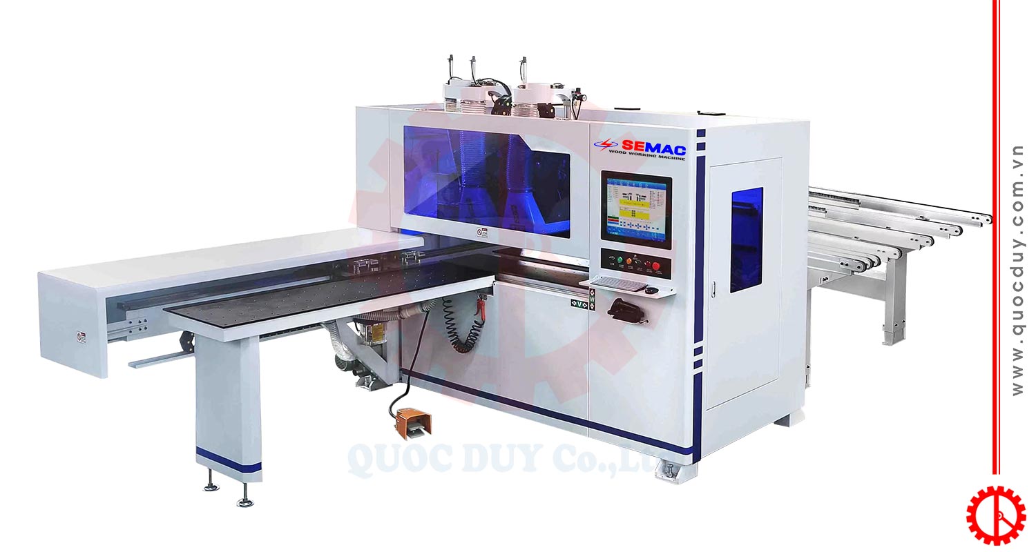 Máy Khoan CNC 6 Mặt 2 Cụm Khoan Kép | Quốc Duy
