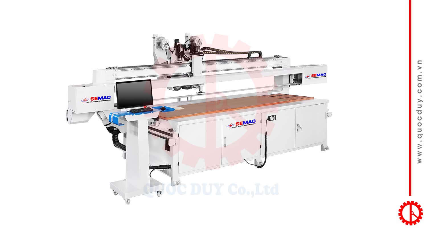 Máy chà nhám băng kết hợp cào cước CNC