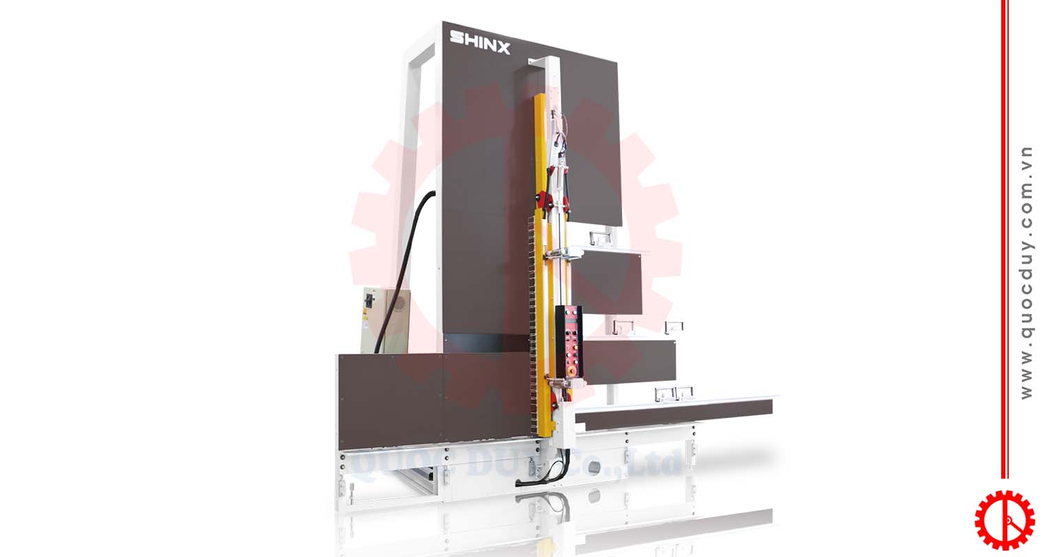 Máy cưa panel đứng đẩy phôi tự động